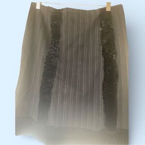 Nanette Lepore Black Textured Pencil Skirt